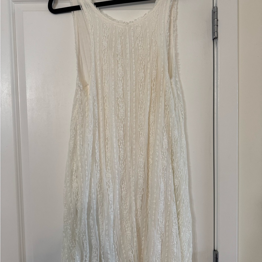 Free People Cream Lace Dress